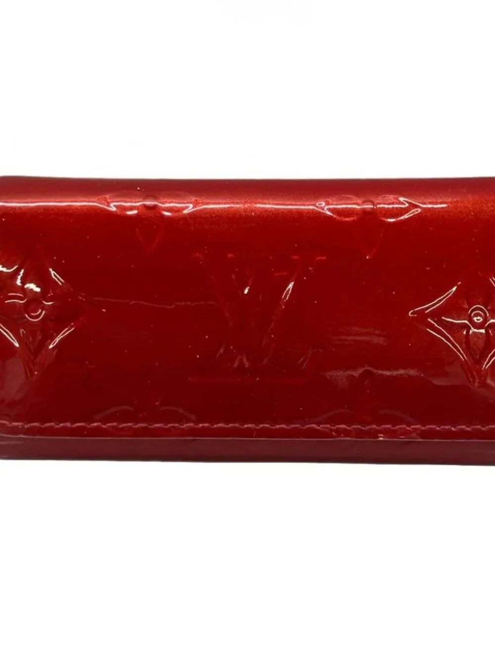 LOUIS VUITTON Multicles 4 M91976 Pomme d'Amour Monogram Vernis TS2190 Key Case